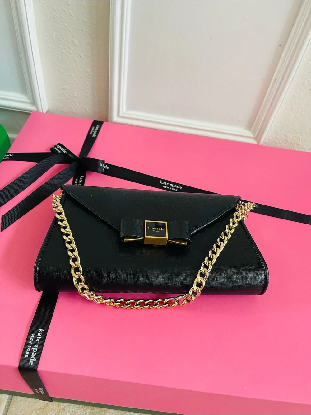 Kate Spade New York Shoulder Bag Gold Chain Strap